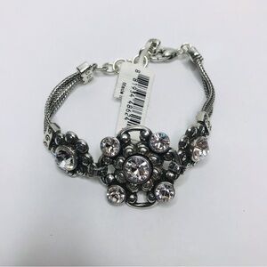 BRIGHTON Silver Flower Design Bracelet